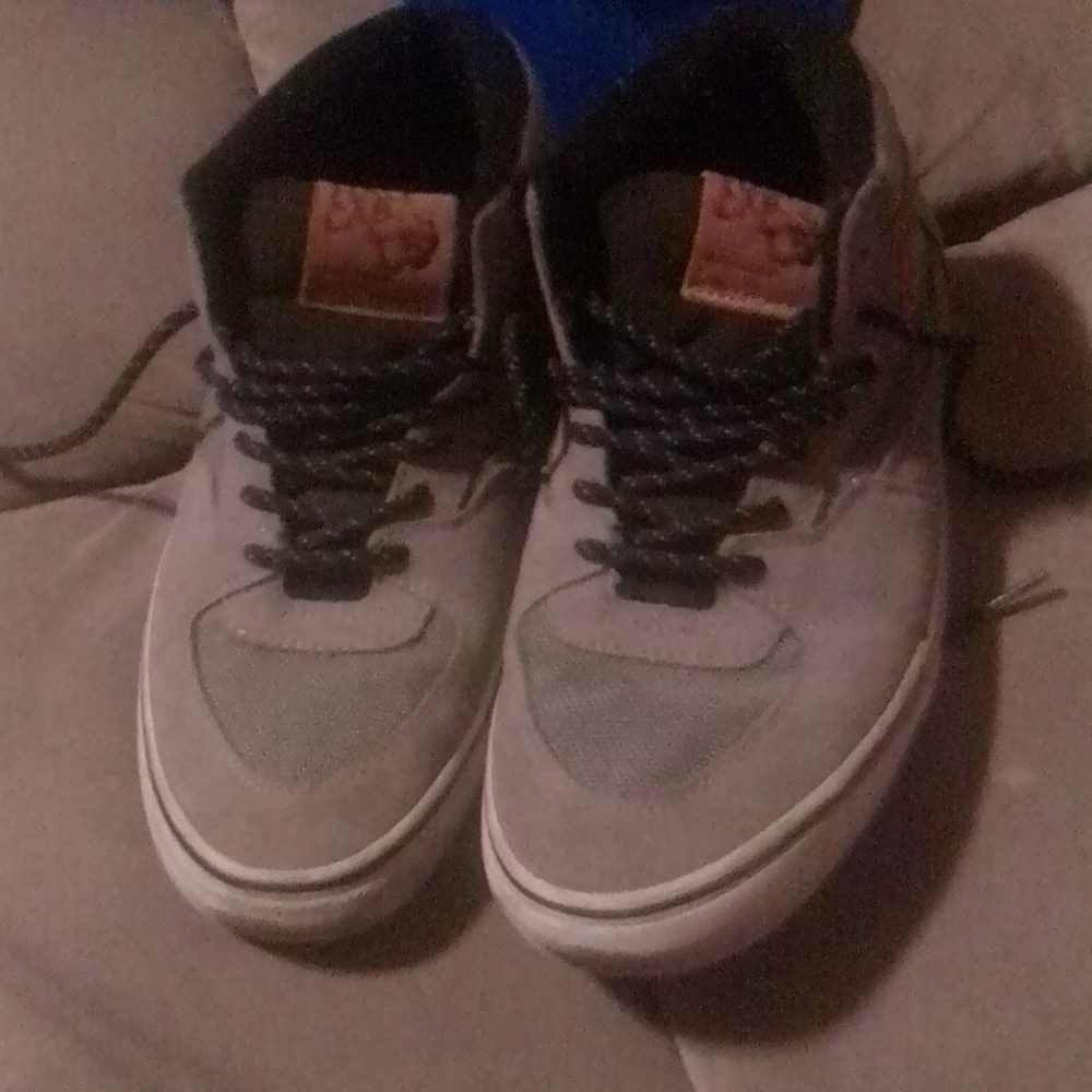 Iconic Rare Half Cab grey suede Vans men 8.5